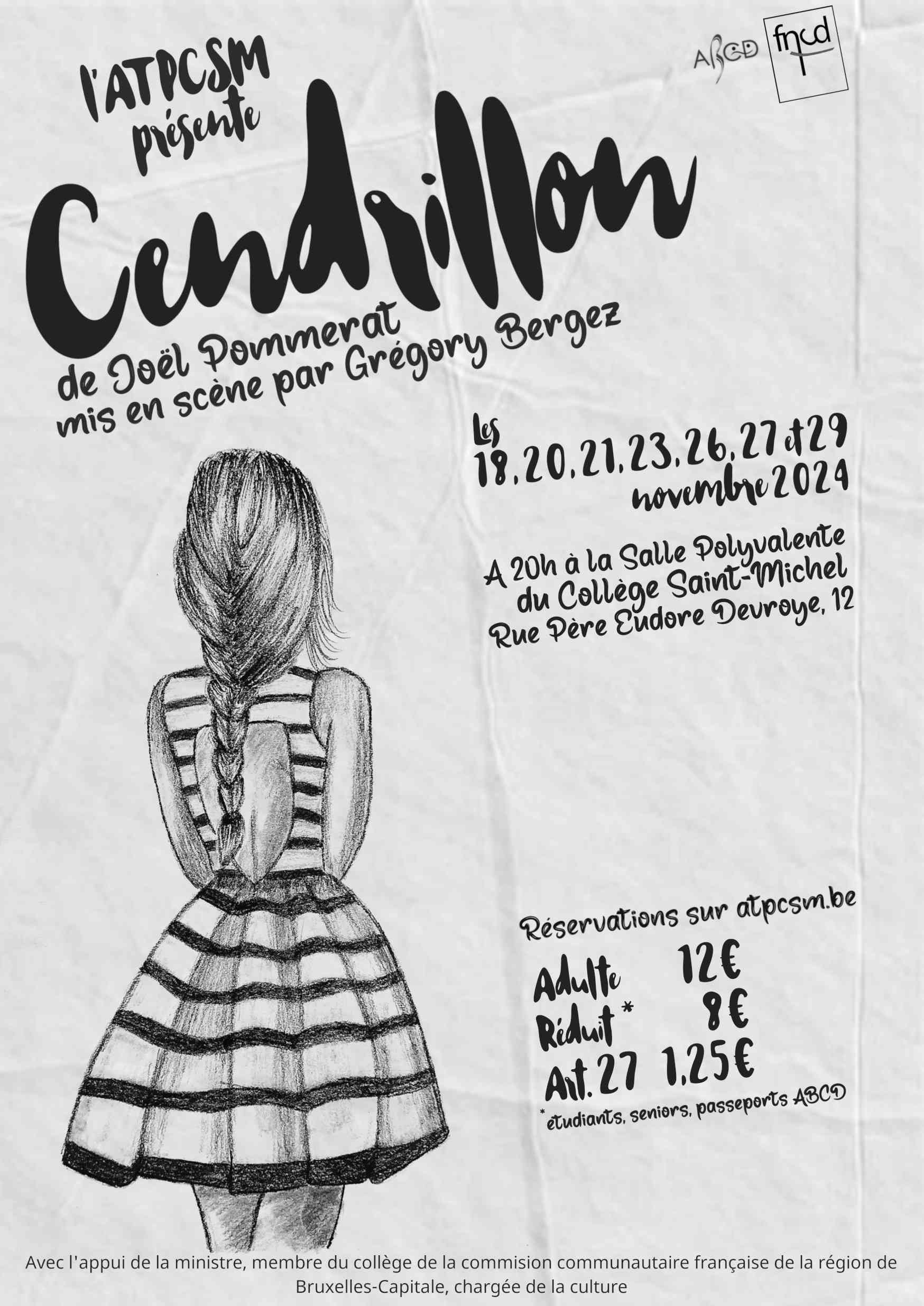  ATPCSM, Atelier Thtre des Professeurs du Collge Saint-Michel  : Cendrillon